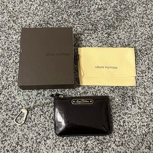Louis Vuitton Monogram Vernis key and coin pouch